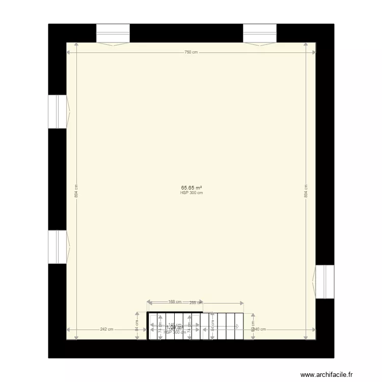 1er &eacute;tage r&eacute;nov&eacute;e. Plan de 