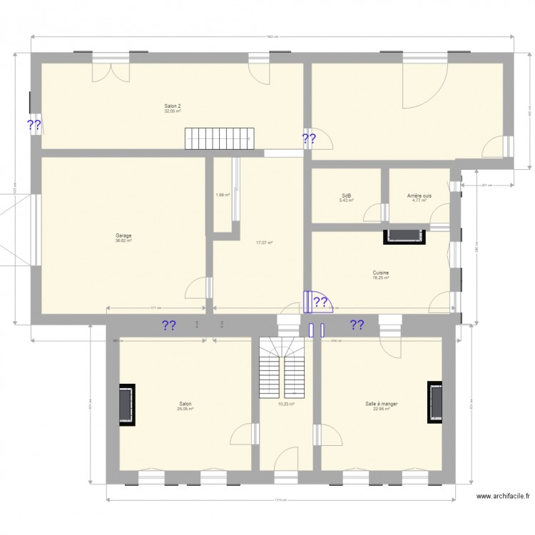Maison 17 RdC. Plan de 0 pièce et 0 m2