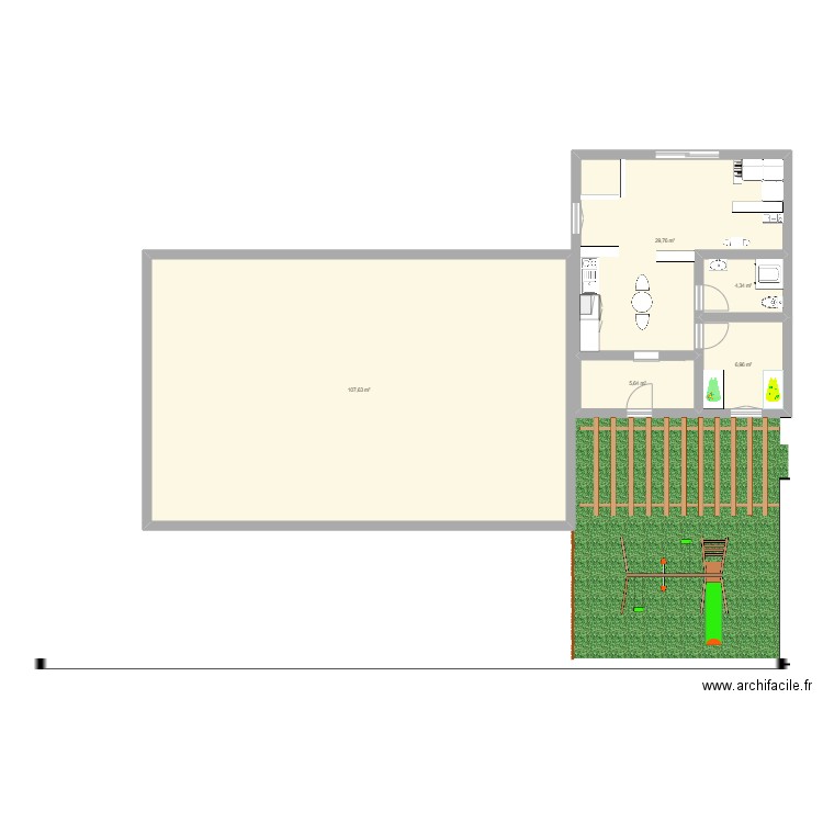 ASS MAT 1. Plan de 5 pièces et 154 m2