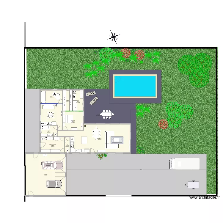 maison ST HILAIRE . Plan de 