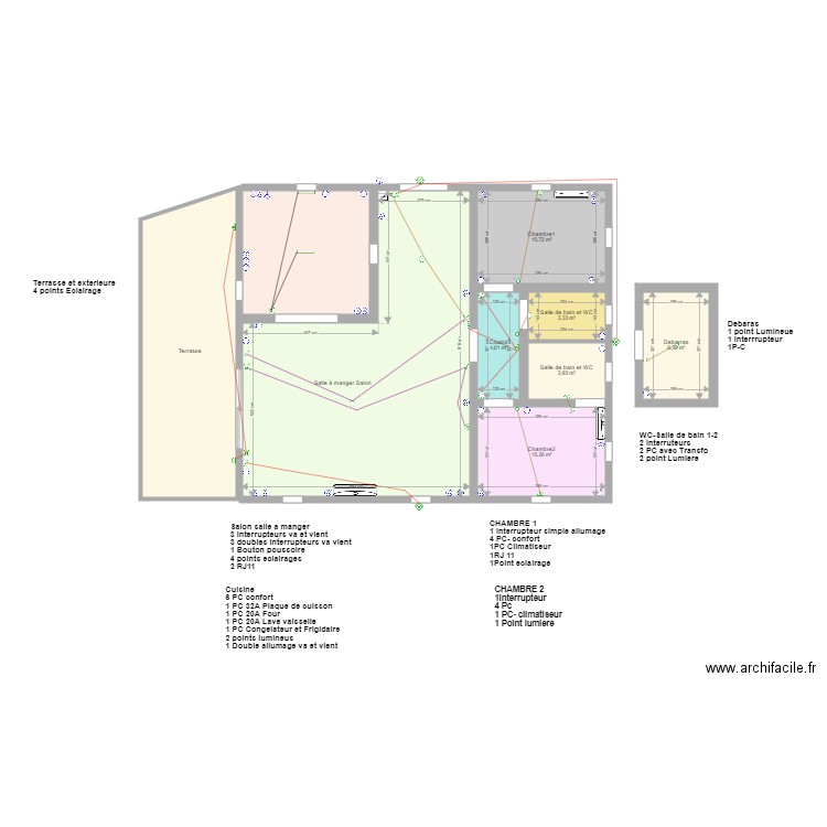 plans5. Plan de 9 pièces et 124 m2