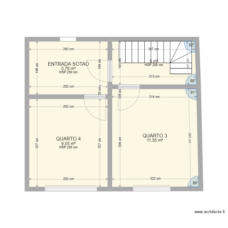 CASA RITA 2° ANDAR. Plan de 4 pièces et 32 m2