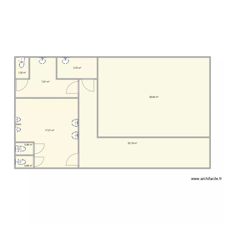 PRYSMIAN WC. Plan de 8 et 94 m² PRYSMIAN WC. Plan de 8 et 94 m²