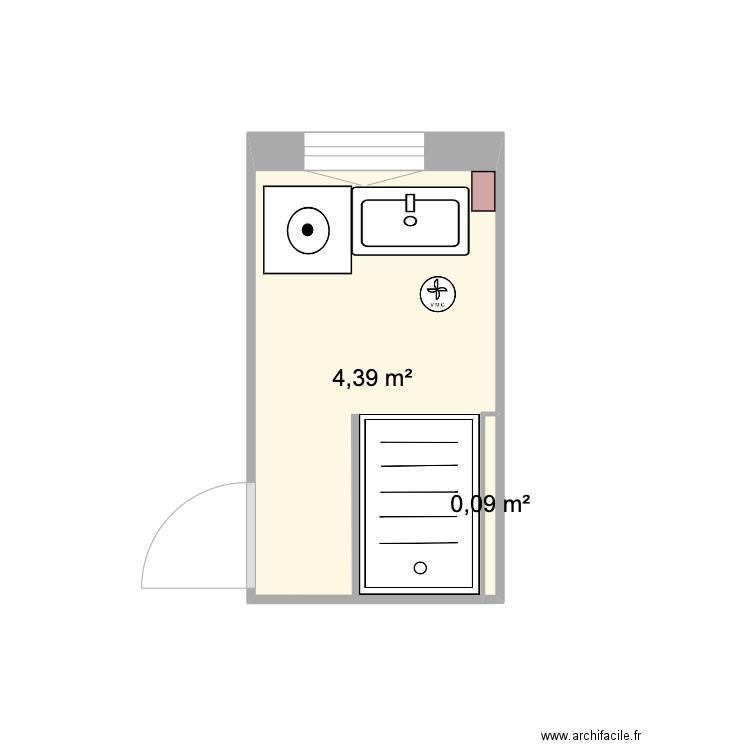 salle de bain - thomery. Plan de 0 pièce et 0 m2