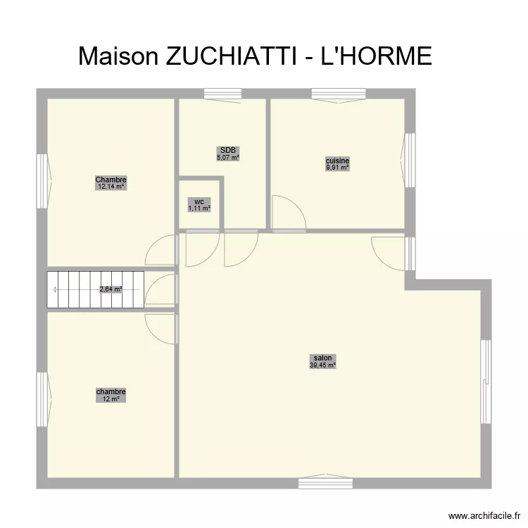 ZUCCHIATTI L Horme. Plan de ZUCCHIATTI L Horme. Plan de