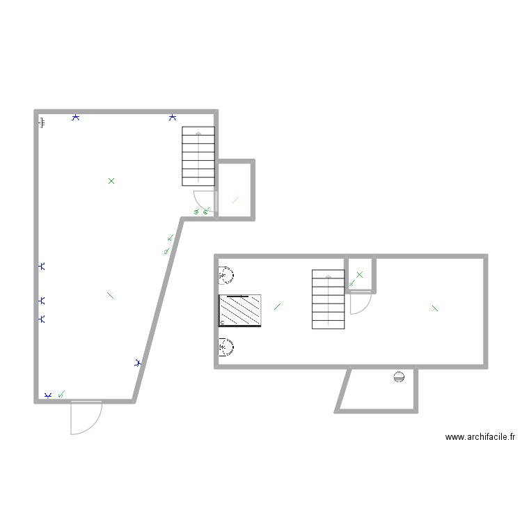 Elec Naninne Françis. Plan de 5 pièces et 56 m2