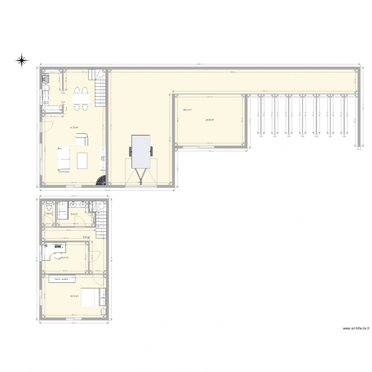 stabulation chevaux 2. Plan de 0 pièce et 0 m2