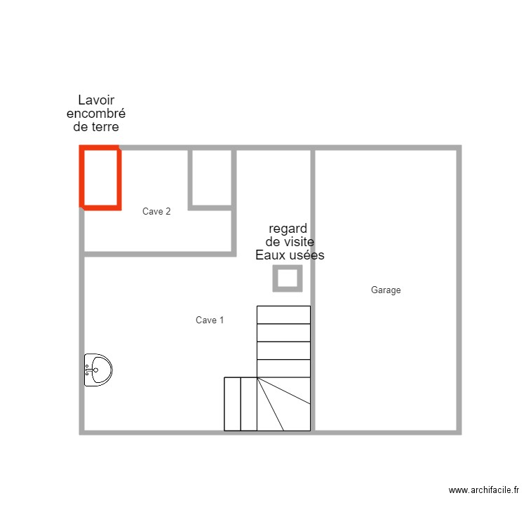 Sous sol thiais. Plan de 0 pièce et 0 m2