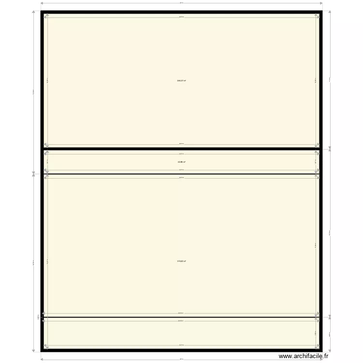 Montaudry R1. Plan de 