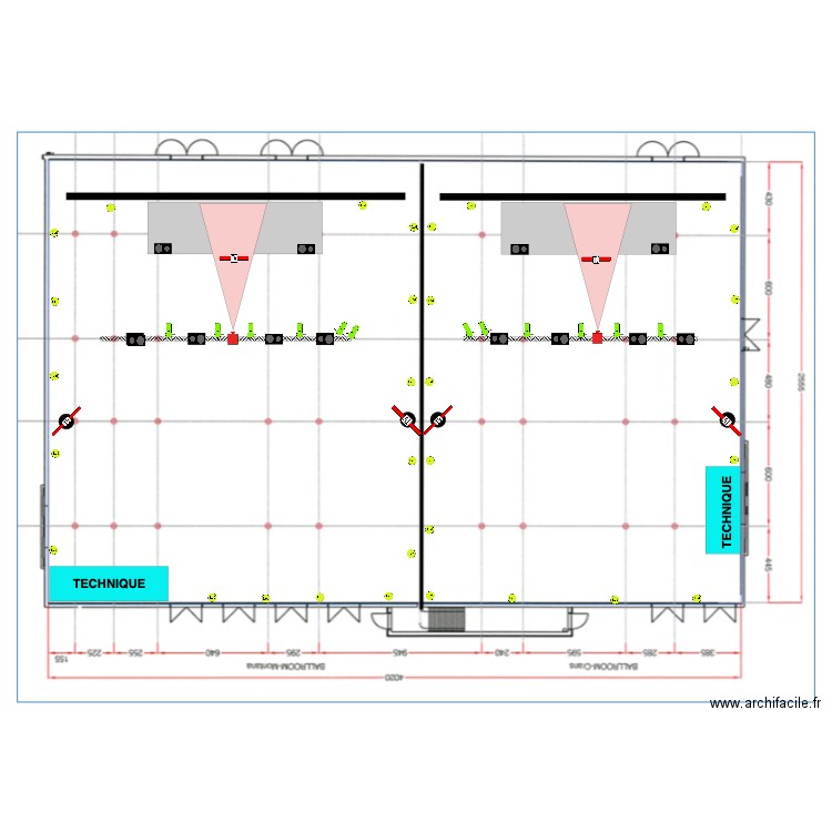 UEFA Workshop Vue de dessus. Plan de 0 pièce et 0 m2