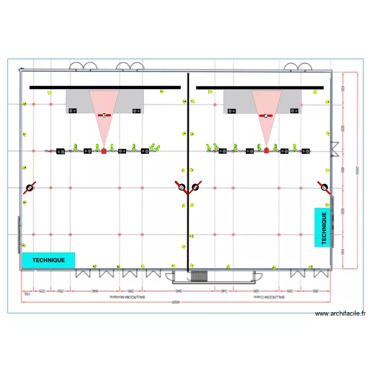 UEFA Workshop Vue de dessus. Plan de 