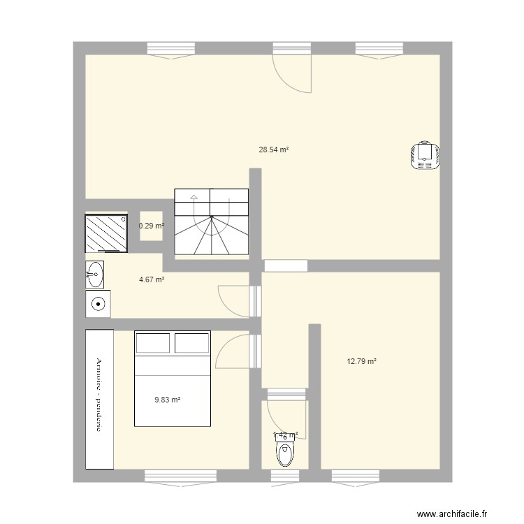 Saleux. Plan de 0 pièce et 0 m2