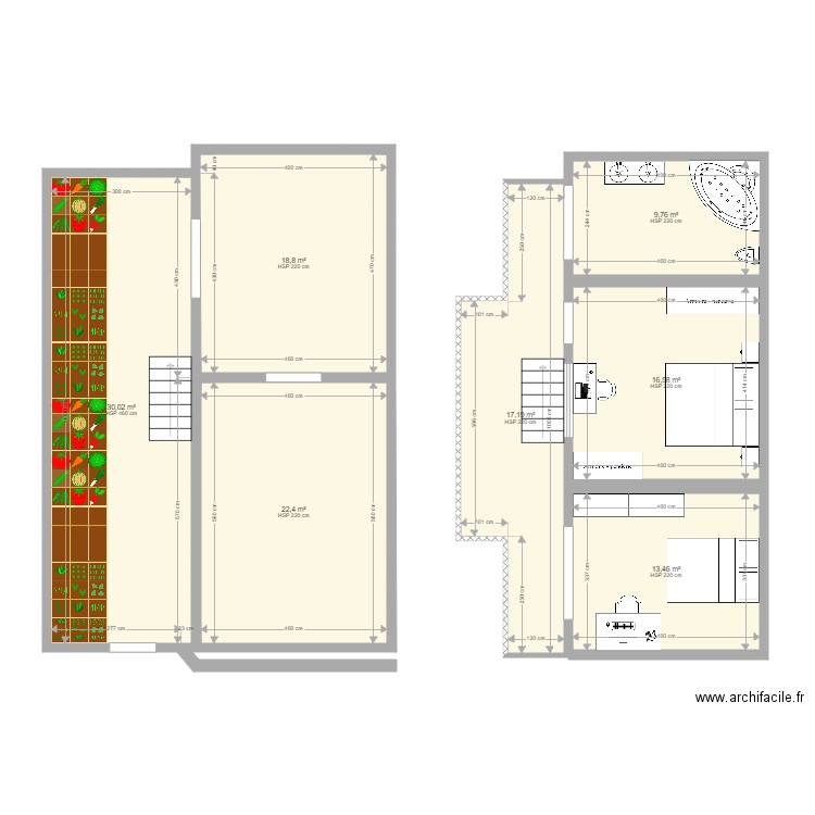 plan level design maison. Plan de 0 pièce et 0 m2