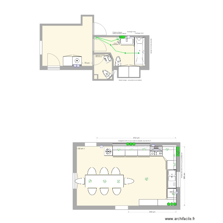 Lorraine Cuisine et sdb. Plan de 0 pièce et 0 m2