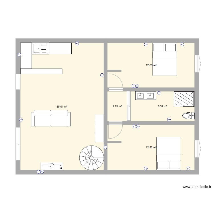 plan appartement 1. Plan de 0 pièce et 0 m2