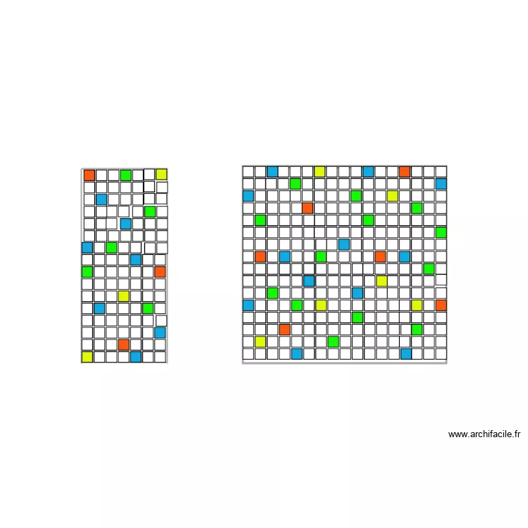 CARRELLAGE Rita. Plan de 