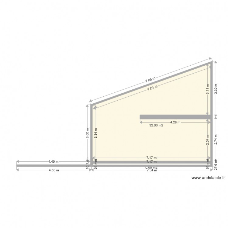 plan coupe apres travaux 1. Plan de 0 pièce et 0 m2