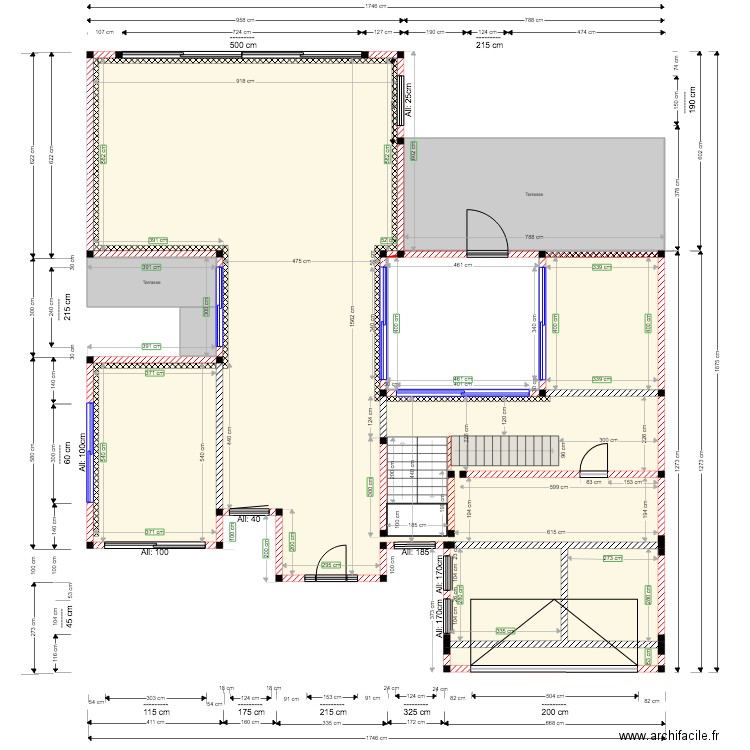 GUEUX RDC ISOLATION 1e tranche. Plan de 0 pièce et 0 m2