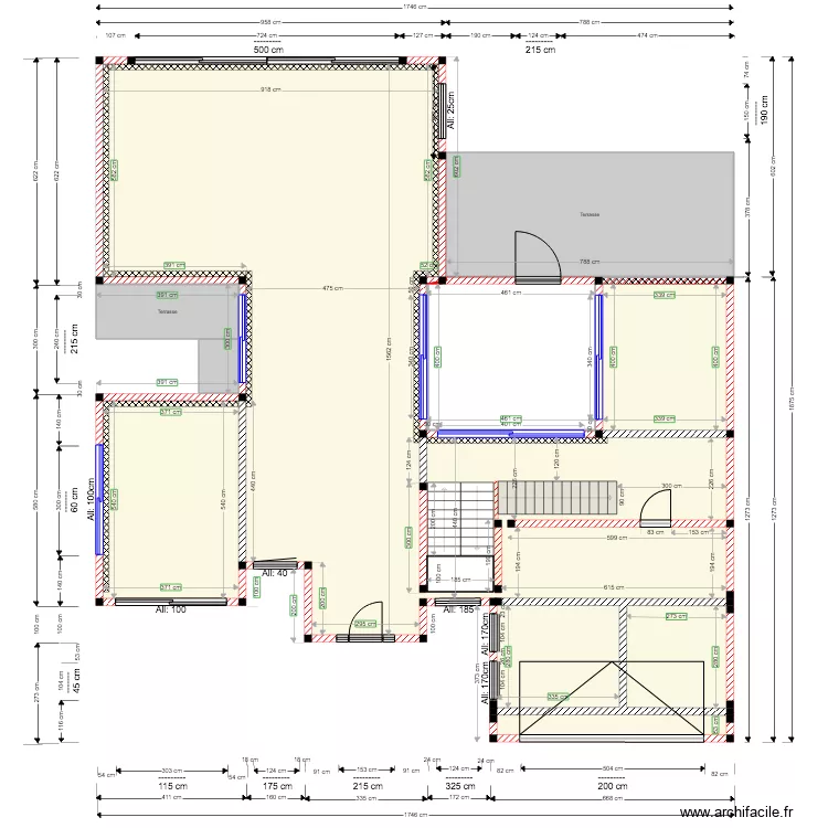 GUEUX RDC ISOLATION 1e tranche. Plan de 