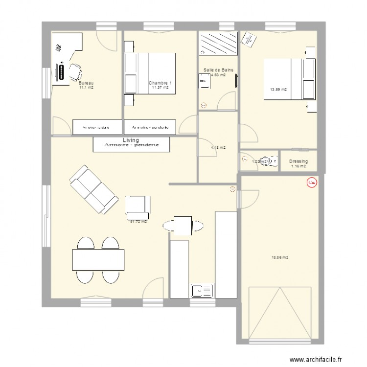 Maison LOUBERE origine2. Plan de 0 pièce et 0 m2