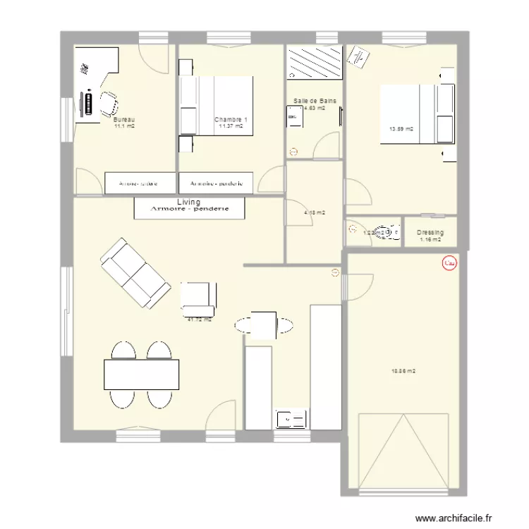 Maison LOUBERE origine2. Plan de 