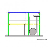 Plan bureaux vue de face