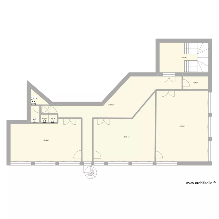 Saint calixte &eacute;tage. Plan de 