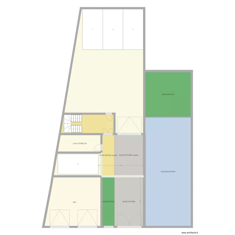 ce PARK  recul 6m 1 seul box. Plan de 