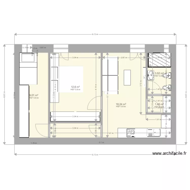 13 e 14 DUBLE. Plan de 