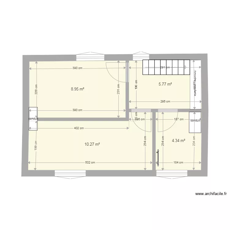 ETAGE version 1 avec cotation. Plan de 