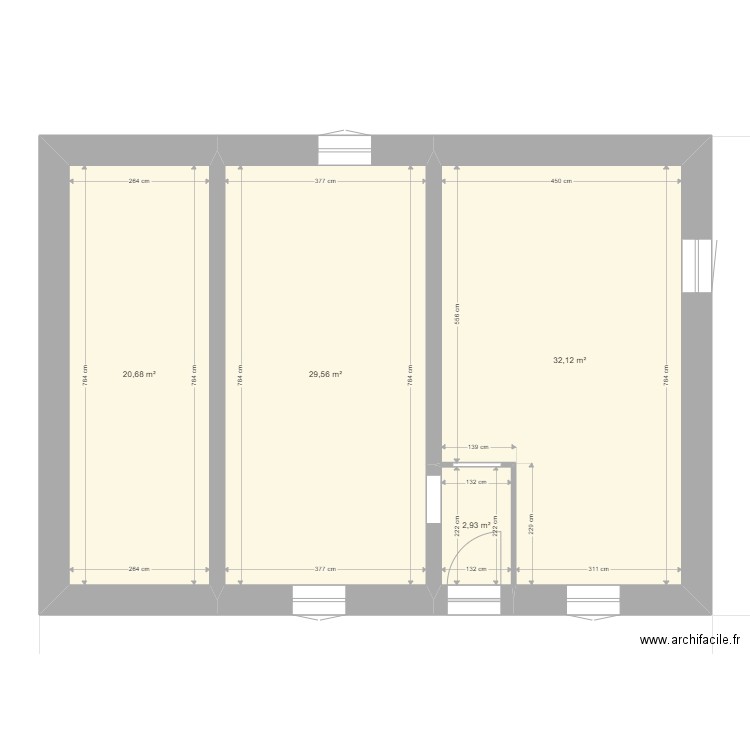 aubreville. Plan de 0 pièce et 0 m2