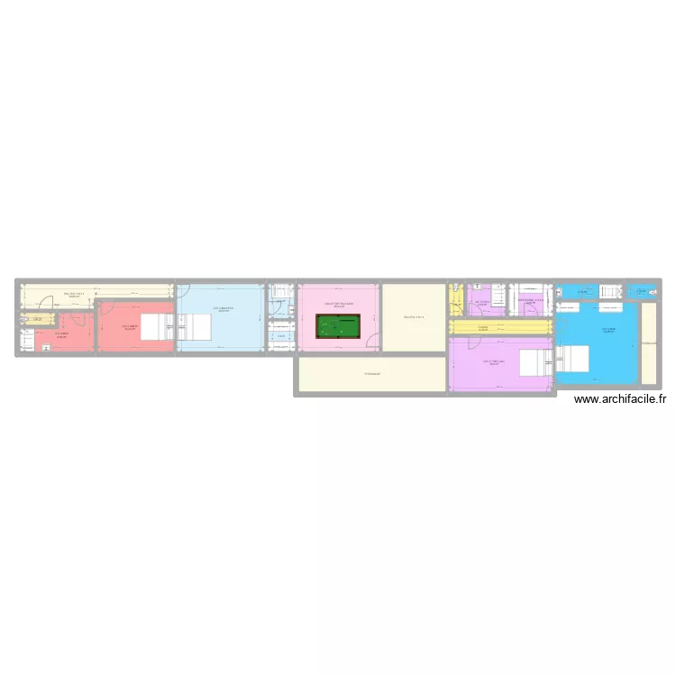 CHATEAU GARAUC R+1 PROJET 3. Plan de 