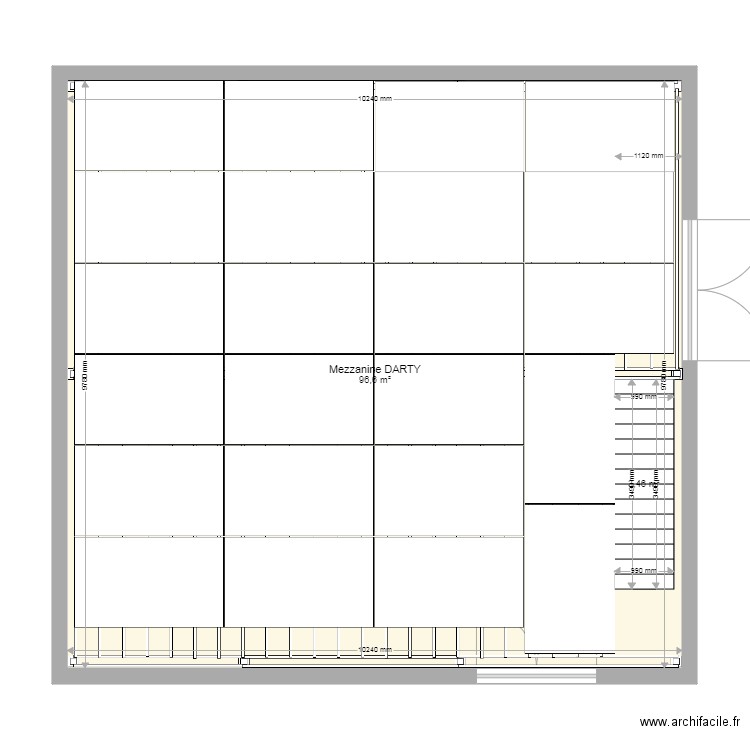 DARTY plancher. Plan de 0 pièce et 0 m2