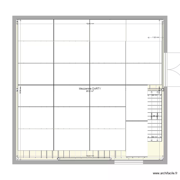 DARTY plancher. Plan de 