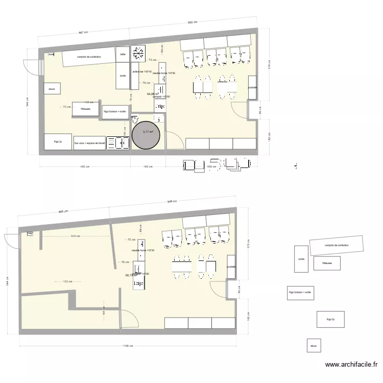 MONTBELIARD. Plan de 