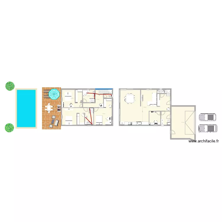 Maison Espaly 3. Plan de 