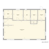 Maison Tarendol vide avec mesures