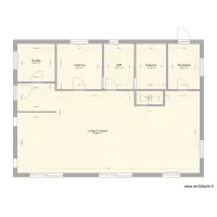 Maison Tarendol vide avec mesures