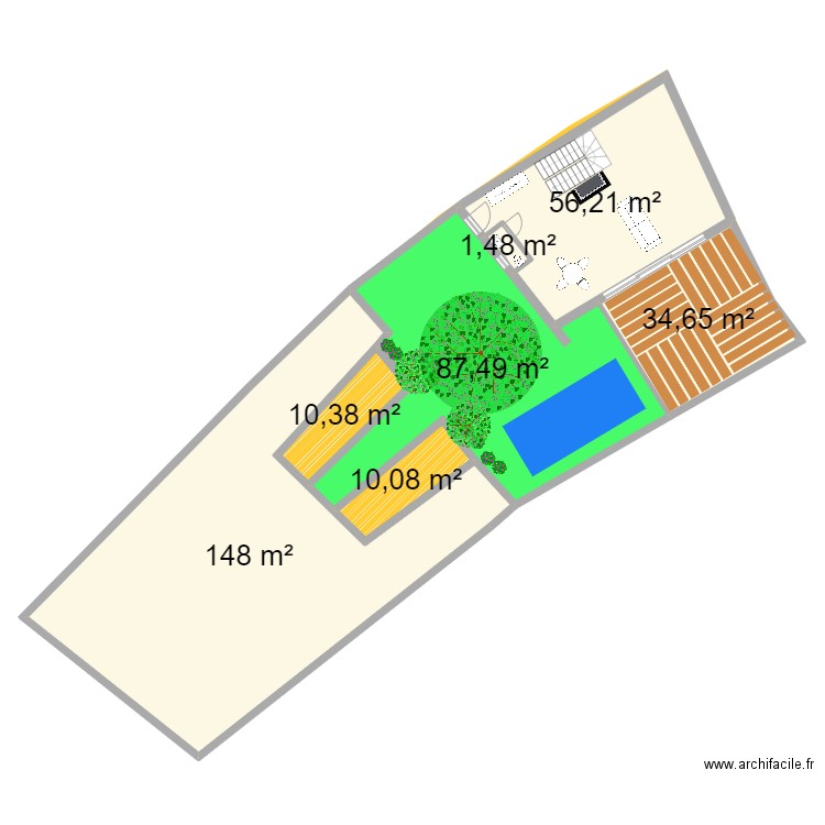 Last ONE_plan. Plan de 13 pièces et 462 m2