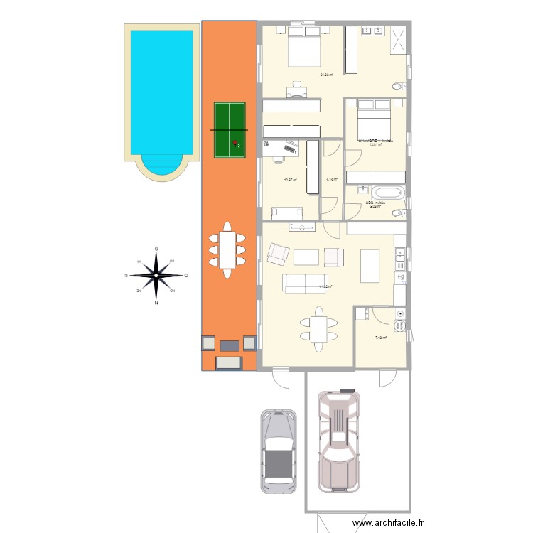 projet 4 sans cotation. Plan de 0 pièce et 0 m2