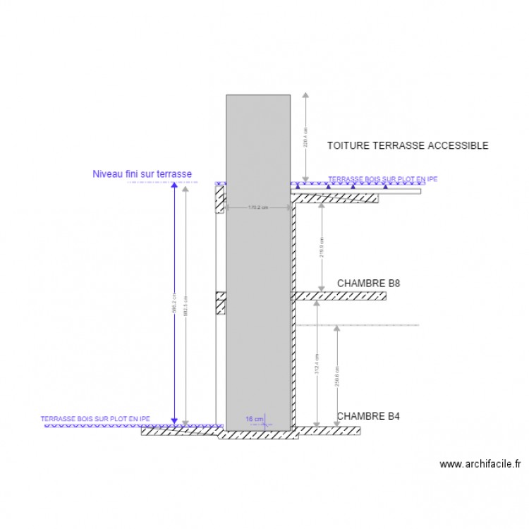 PLAN ALTIMETRIE MONTE CHARGE 1. Plan de 0 pièce et 0 m2