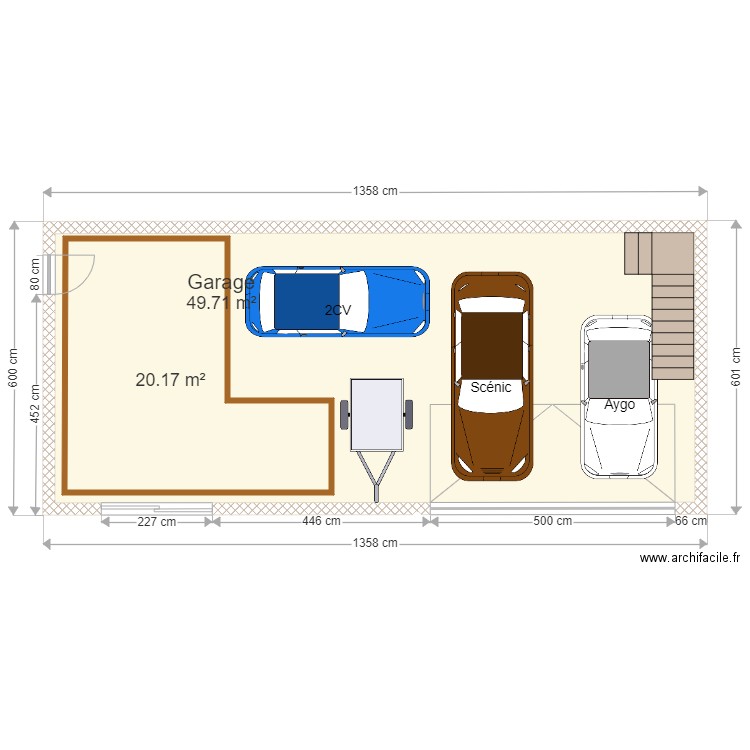 Garage triple et extension v2. Plan de 0 pièce et 0 m2