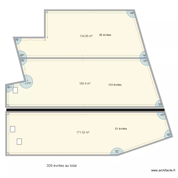 plan du toit du local commercial avec velux. Plan de plan du toit du local commercial avec velux. Plan de