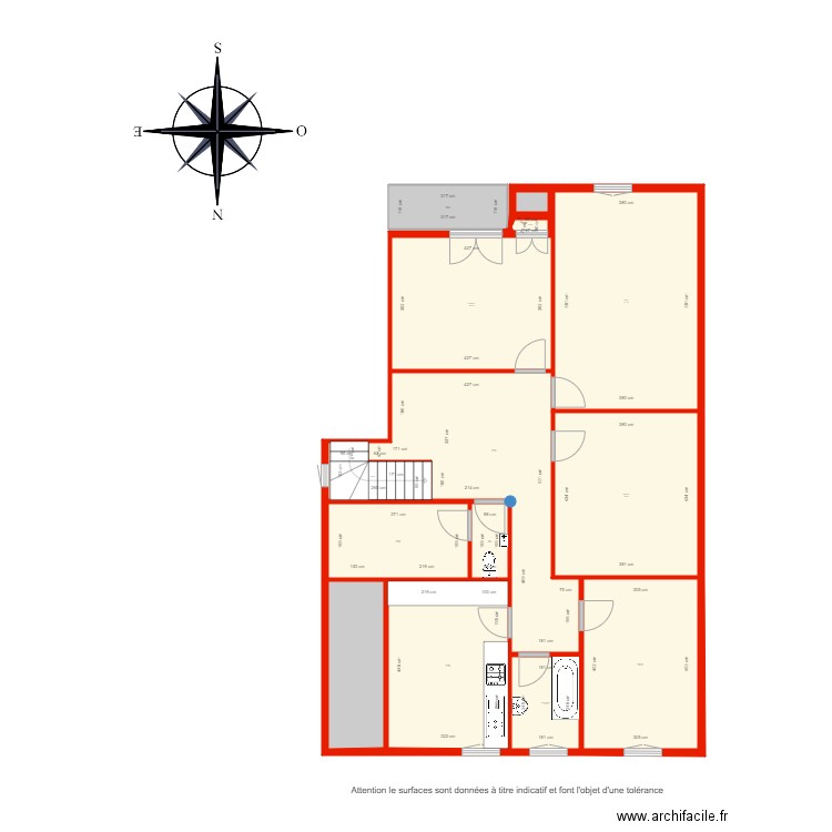 BI 4711 étage côté. Plan de 0 pièce et 0 m2