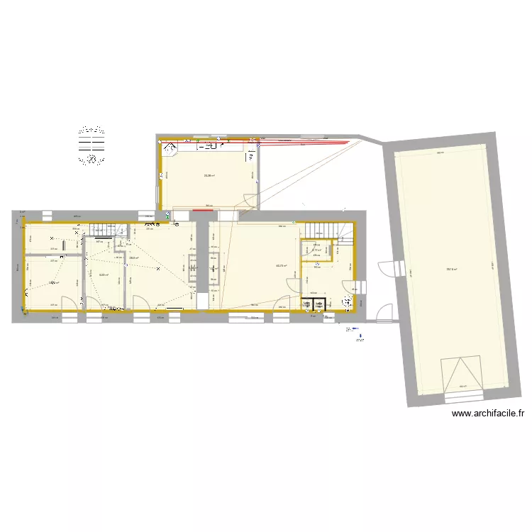 Réseau élec sous dalle. Plan de Réseau élec sous dalle. Plan de