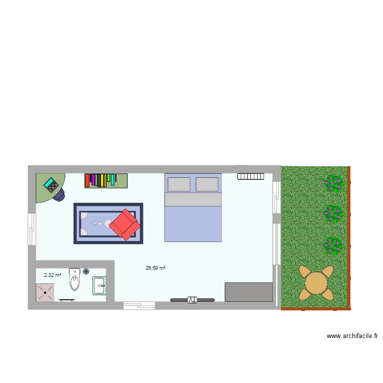 MA CHAMBRE IDÉALE. Plan de 0 pièce et 0 m2