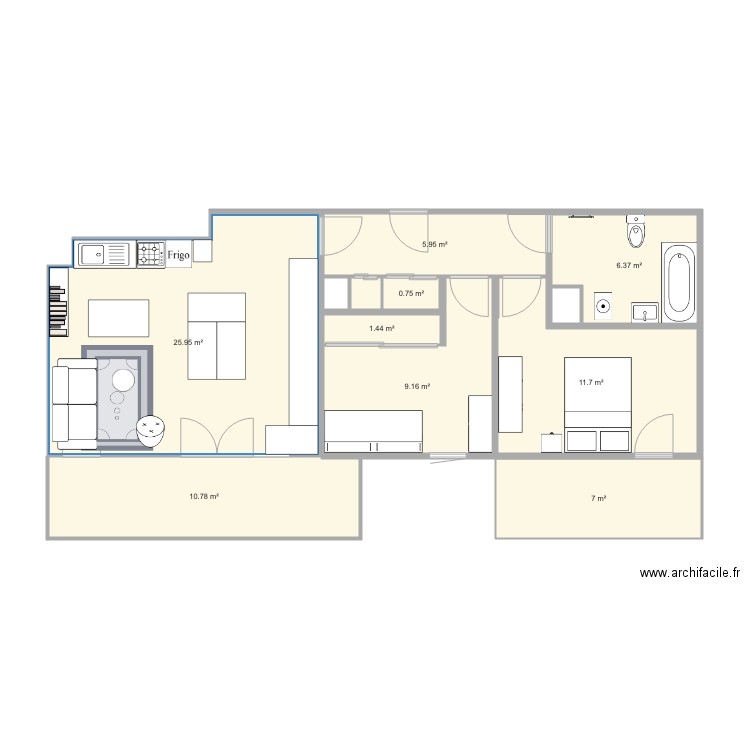 appart toulouse. Plan de 0 pièce et 0 m2