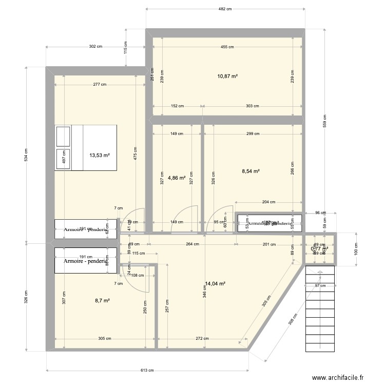 SALEILLE V01 *. Plan de 11 pièces et 118 m2