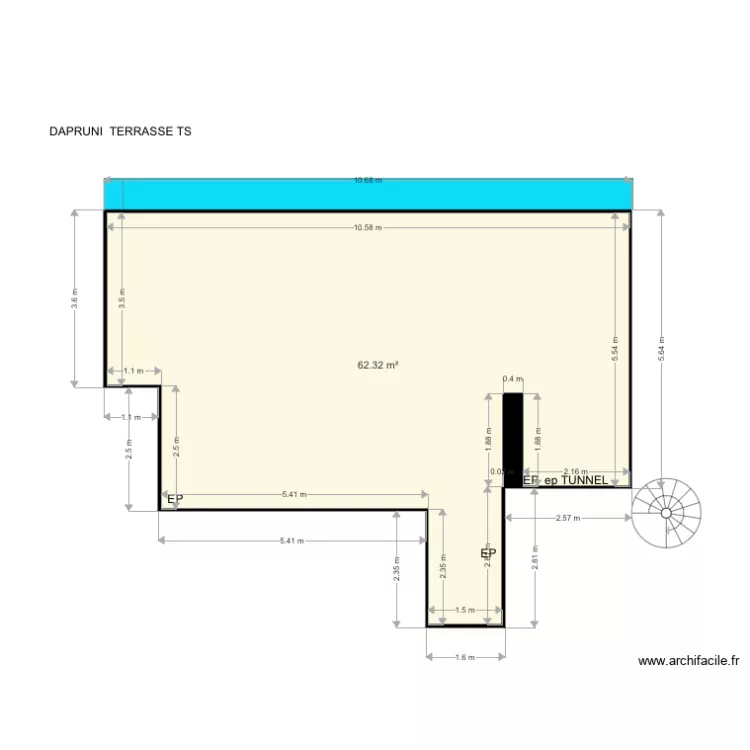 VILLA DAPRUNI TS 2. Plan de 