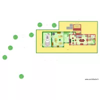 PLAN  SALON GARAGE RDC ET GRENIER ETAGE 2